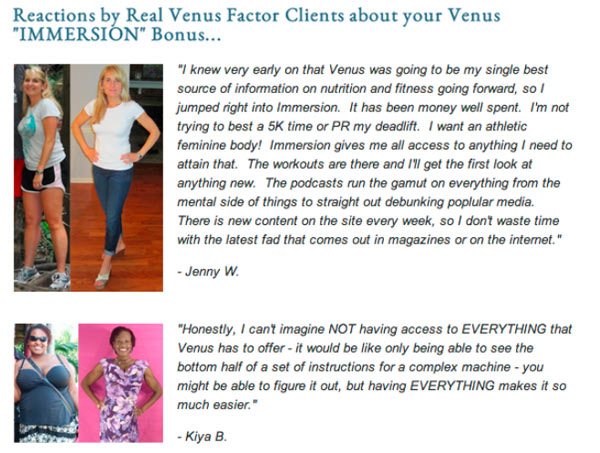 venus factor review by real women